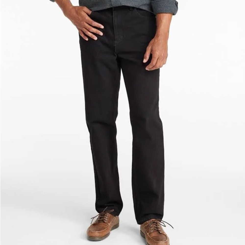 L.L. Bean Men's Straight Jeans in Black